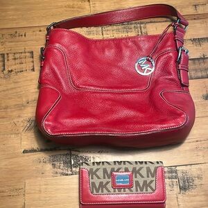 Gently used Michael Kors bag and wallet
